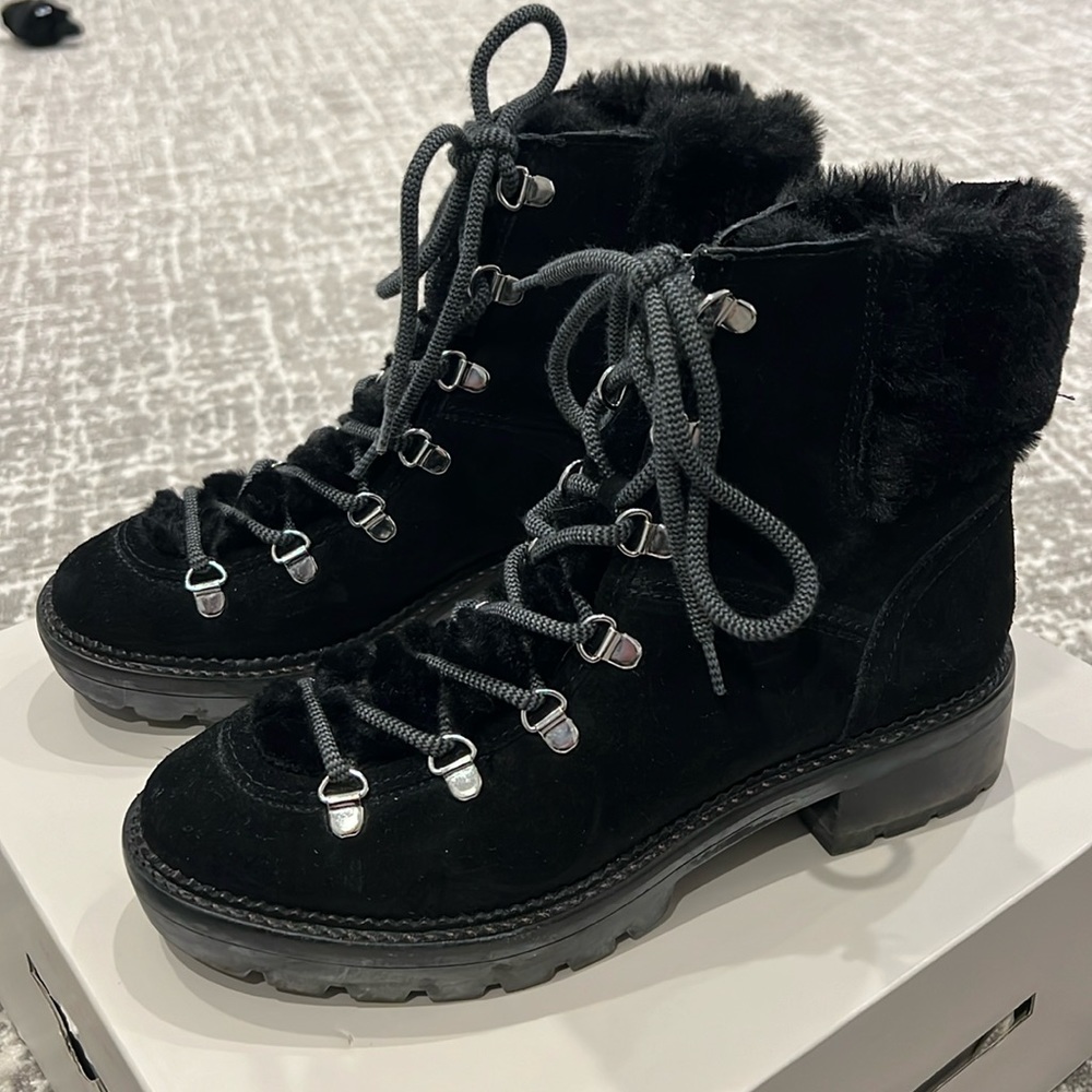 Marc Fisher Suede & Fur Boots